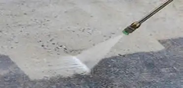 Concrete and driveway cleaning, before and after