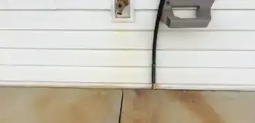 Rust stain removal, before and after